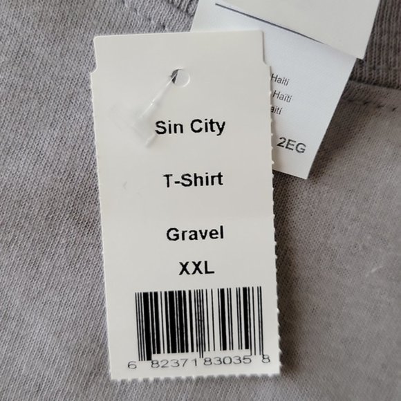 Gildan Sin City Tee Short Shirt Sleeve Crew Neck Gray Heavy Cotton XXL New - Picture 8 of 12